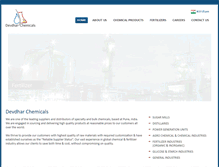 Tablet Screenshot of devdharchemicals.com